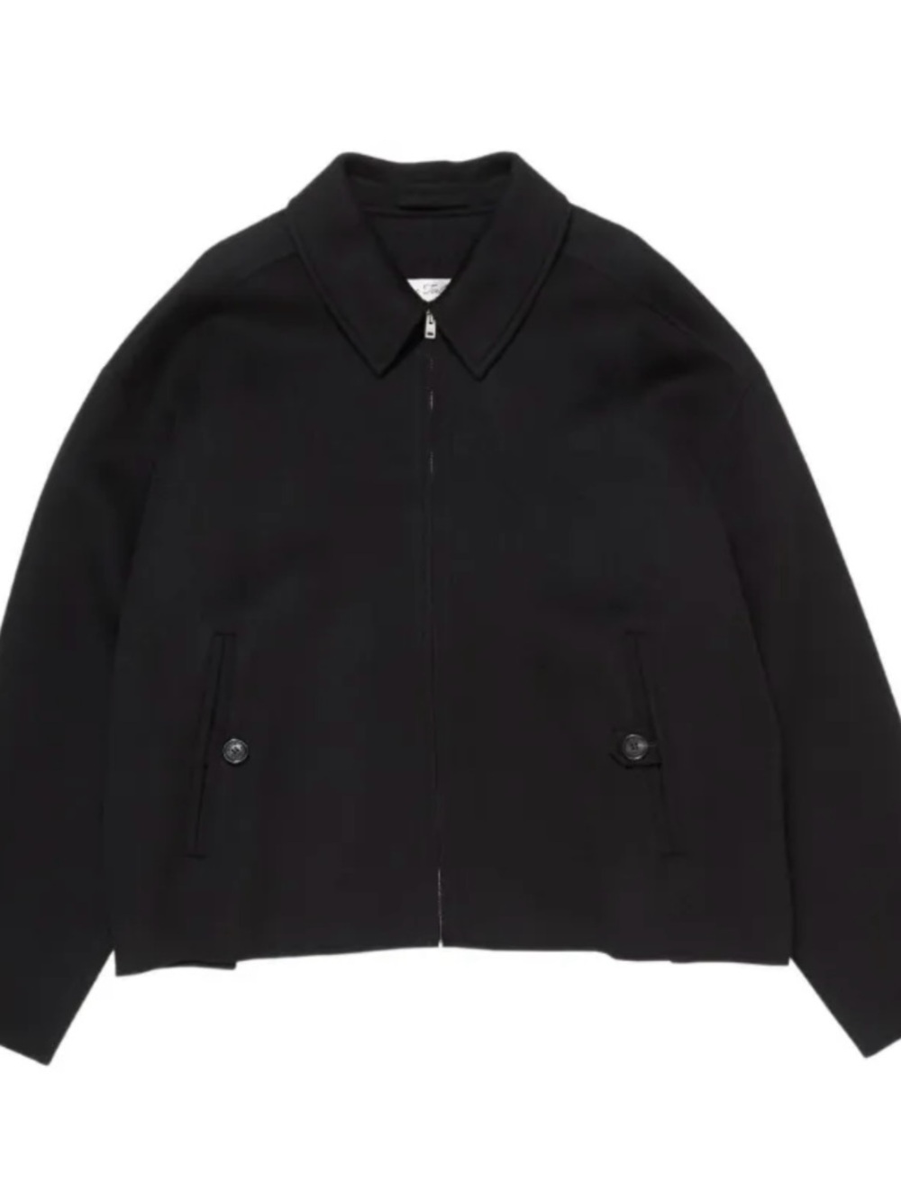 Acne Black Lightweight Zip Shirt Jacket